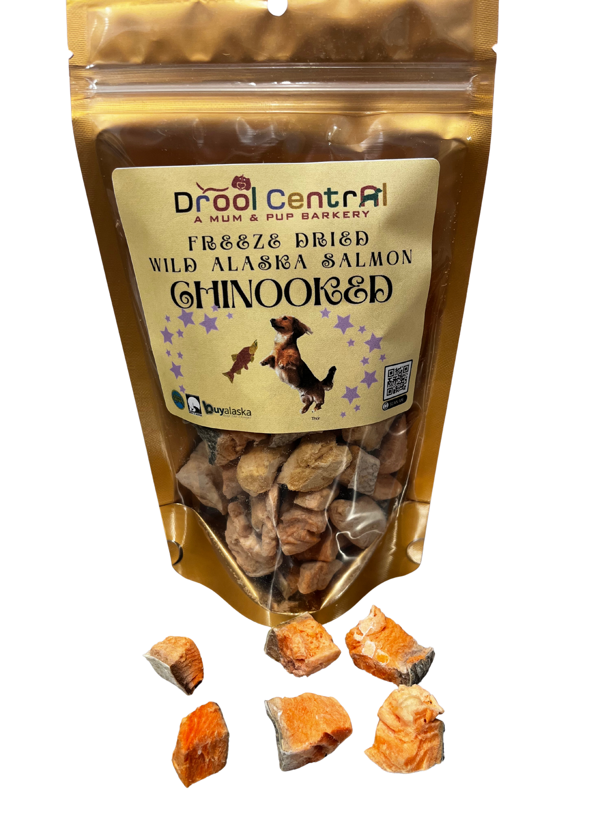 Chinooked - Freeze Dried Wild Alaska Salmon Single Ingredient