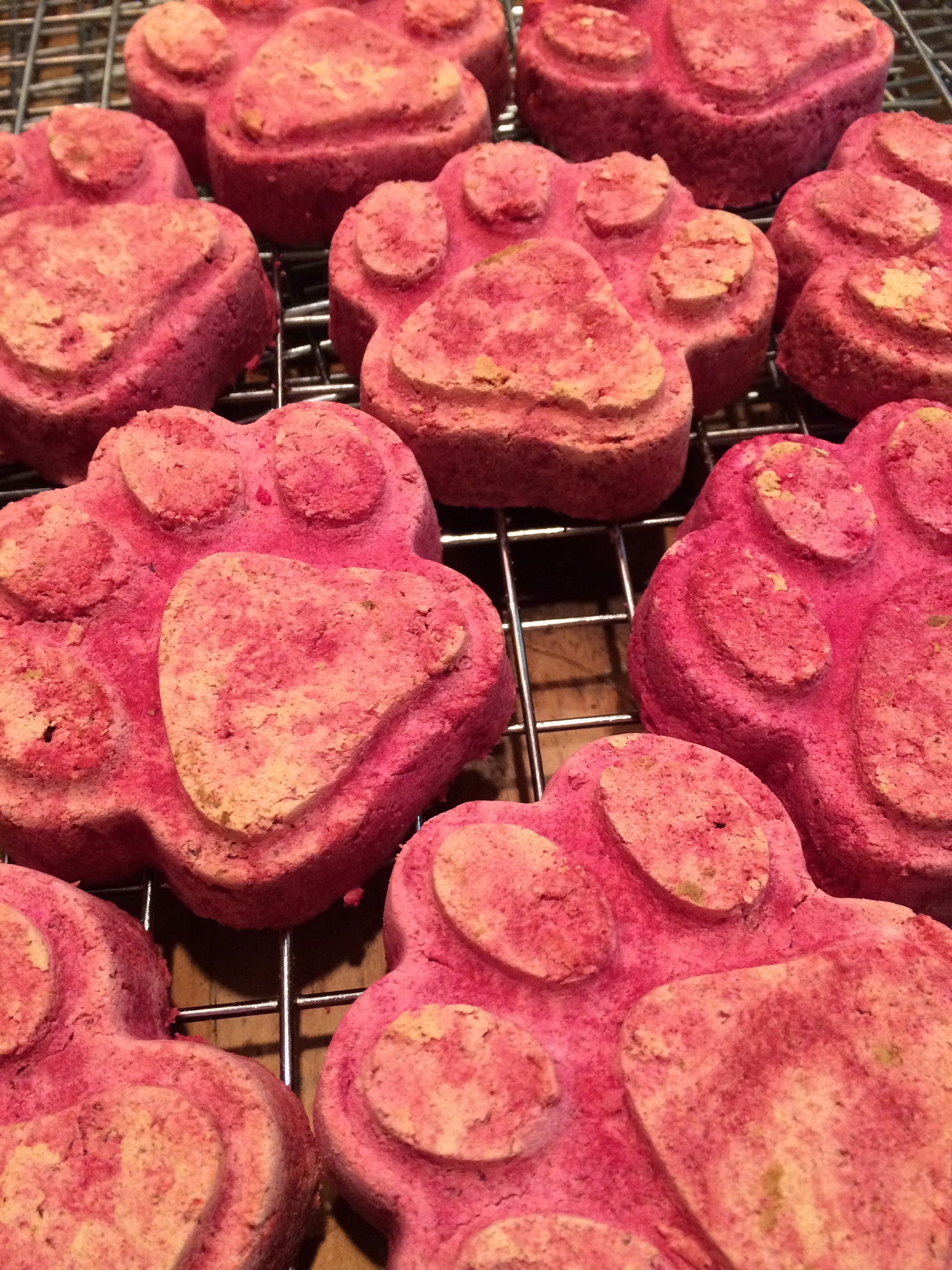 dog treats with goat kefir & red beets