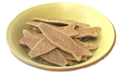 dog treats with bananas & peanut butter