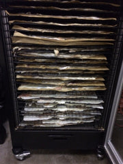 Wild Alaska cod skins ready for drying.